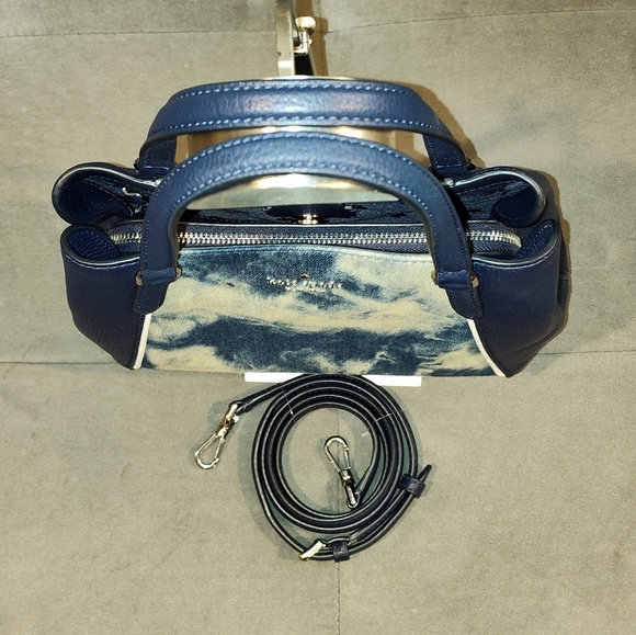 NWOT Kate Spade RARE Denim Tye Dyed Crossbody Tote - Picture 11 of 16